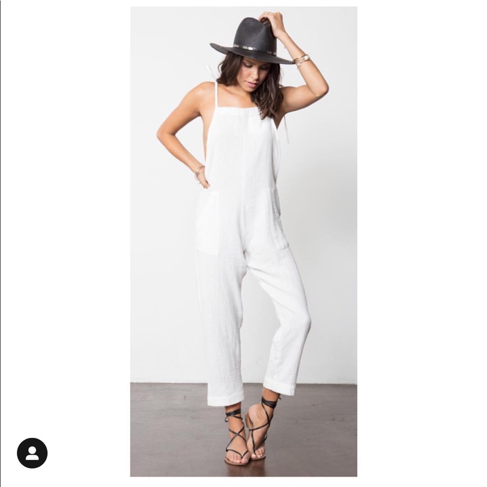 Stillwater White Overall Jumpsuit